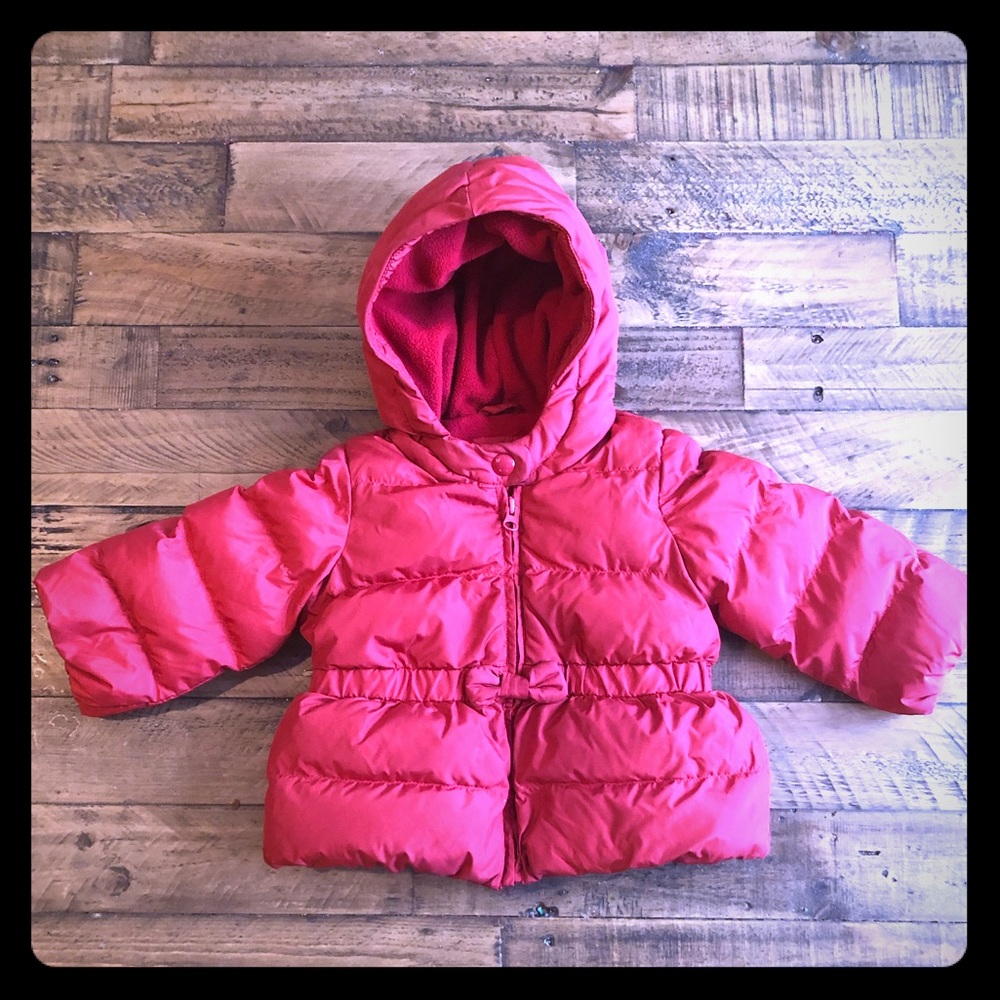 Baby Gap Red Bow Puffer Coat (18-24 months)